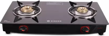 Singer Maxiflare 2 GS Glass Manual Gas Stove  (2 Burners) Singer Maxiflare 2 GS Glass Manual Gas Stove  (2 Burners)